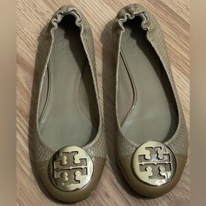 Tory Burch Tan Leather Reva flats size 7M​​​​​​